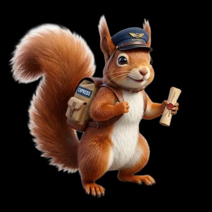 Tupai OtpXpress Mascot